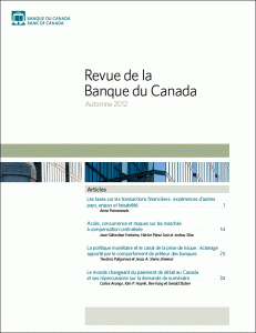 Revue de la Banque du Canada - Automne 2012