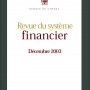 Revue du système financier - Décembre 2003