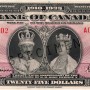 Front of $25 Commemorative Note (1935)