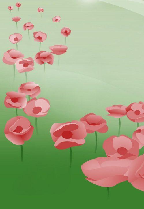 Image en gros plan de coquelicots tels qu’ils figurent sur le billet de 20 $ vertical.